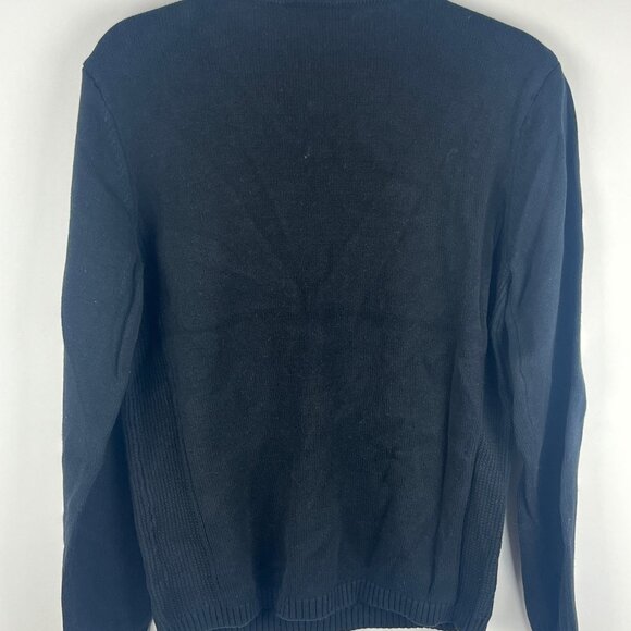 NVO Sport by Lanctot Sweater Size L Long Sleeve V Neck 94% Cotton 1% Spandex - Picture 6 of 9